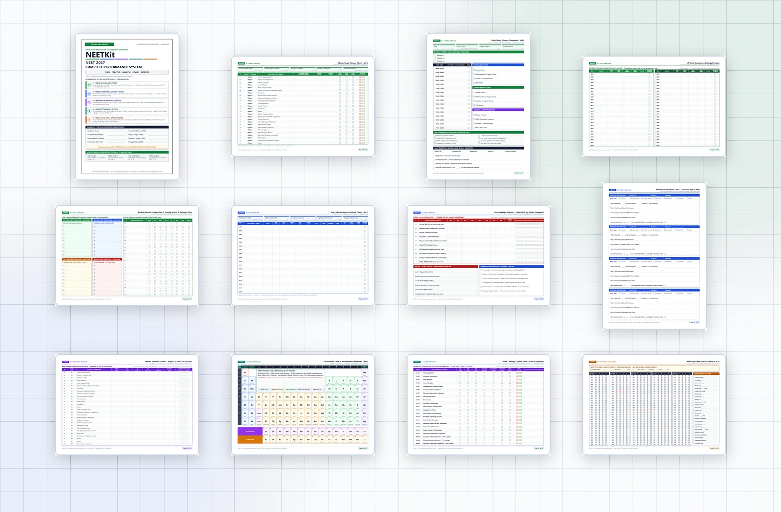 All 17 Systems in One Unified Printable Bundle